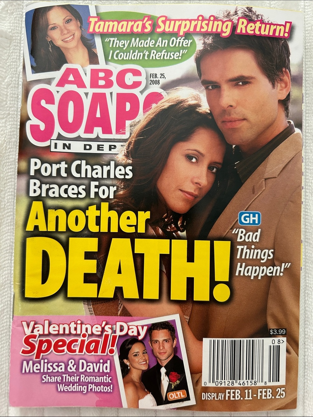 02/11/2008-02/25/20008 Vintage ABC Soaps In Depth Magazine - Volume 12 Issue 8